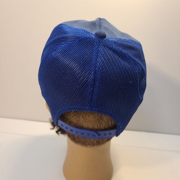 Vintage 90s Trucker Hat Sancton Patch Corduroy/Mesh Adjustable Hat - Picture 4 of 8